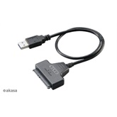 Akasa USB3.0 kábel 2,5" SATA SSD ÉS HDD adapter - 40cm - AK-AU3-03BK