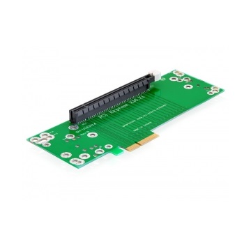 ADA Delock 41836 PCI Express emelő kártya x4 > x16 90°-ban balra elforgatva