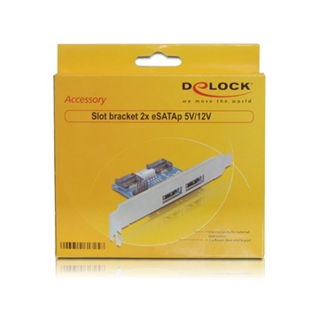 Delock 61725 2 x eSATAp 5V/12V slot konzol