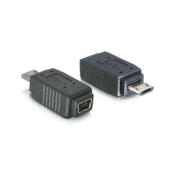 Delock 65063 USB microB apa - mini USB 5pin anya adapter