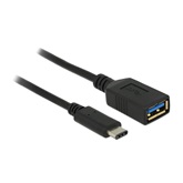 Delock 65634 USB3.1 Type-C apa > USB3.1 Type-A anya USB adapter kábel - 0,15m