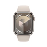 Apple Watch S9 Cellular 45mm Starlight Alu Case w Starlight Sport Band - M/L