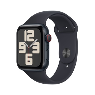Apple Watch SE3 Cellular 44mm Midnight Alu Case w Midnight Sport Band - S/M