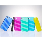 BAG MOB Cooler Master - Claw - for iPhone4S (szilikon) Áttetsző kék