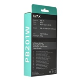AVAX PB201W LIGHTY Type-C Powerbank 20.000mAh, fehér