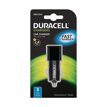 Duracell DR5010A  2 x 2.4A USB In-Car Charger