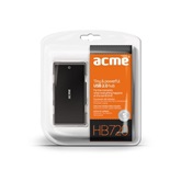CHG HUB ACME 7 port USB2.0 - Fekete - HB-720