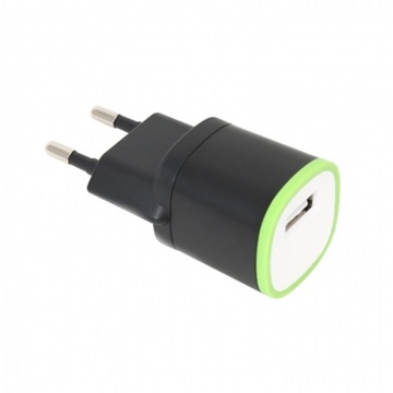 Omega OUCBWG 1portos hálózati USB töltő - Fekete/Fehér/Zöld