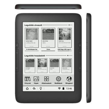E-BOOK 6" Wayteq xBook 60 Eink PEARL! 4GB XBOOK-60 FL - érintőképernyős