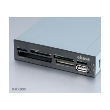 FL Akasa - kártyaolvasó - 6portos All in 1 + USB2.0port - AK-ICR-07