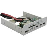 Delock 91631 5,25" Multipanel - 34 in 1 kártyaolvasó / USB2.0 / FireWire / eSATA