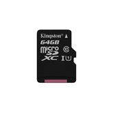 Kingston 64GB SD micro Canvas Select 80R (SDXC Class 10  UHS-I) (SDCS/64GBSP) memória kártya