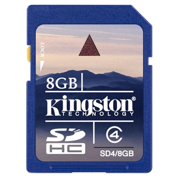 FL Kingston SDHC 8GB Class4 (SD4/8GB)