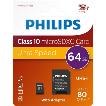 Philips microSDXC 64GB Class 10