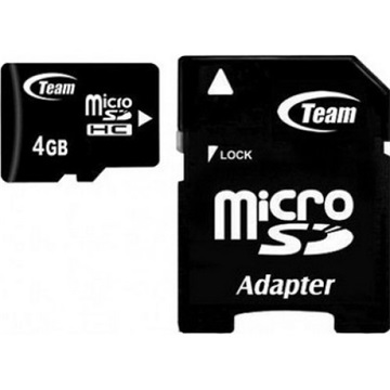 TeamGroup Micro SDHC 4GB Class10 + Adapter