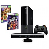 GP Microsoft Xbox 360 4Gb E Kinect + Dance Central + 3 Kinect Adventures + Ms. Splosion Man és Wreckateer tokenkártyán