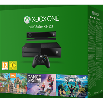 GP Microsoft Xbox One 500GB + Kinect Sports Rivals + Zoo Tycoon + Dance Central Spotlight