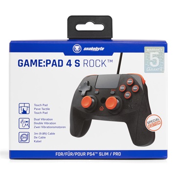 Snakebyte PS4 GamePad 4 S  vezetékes kontroller – Rock
