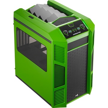 Aerocool Micro Xpredator Cube - Zöld/fekete