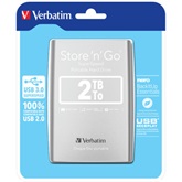 HDD EXT 2,5" Verbatim Store `n` Go 2TB USB 3.0 Ezüst