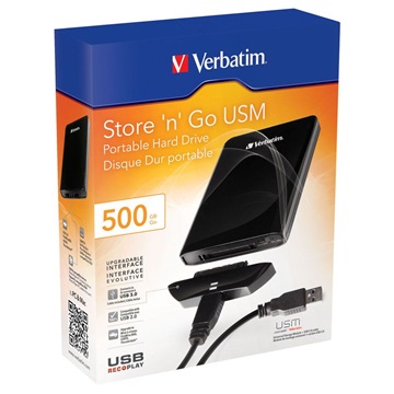 HDD EXT 2,5" Verbatim Store n Go 500GB USB 3.0 Fekete