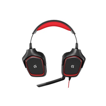 HDS Logitech G230 Headset - Fekete/piros
