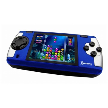 Játékkonzol Overmax Basic Player 2,5" 200 játék - kék