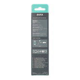 AVAX CC303B CARLY USB A (QC)+Type C (PD) 38W autós töltő, fekete