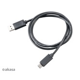 Akasa - USB 3.1 C - USB 3.0 A kábel - 100cm - AK-CBUB27-10BK