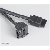 Akasa SATA3 kábel - 50cm 90°-ban elforgatott - fekete - 50cm - AK-CBSA01-05BK