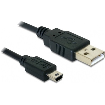 Delock 82273 USB 2.0 - A/USBmini - B 5pin apa/apa kábel - 1m