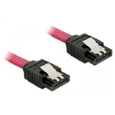 Delock 82677 6Gb/s egyenes-egyenes piros SATA kábel - 0,5m