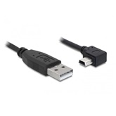 Delock 82683 USB 2.0 A apa - USB miniB 5pin elfordított apa átalakító kábel - 3m