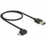 Delock 83847 EASY-USB 2.0 A dugó > EASY-USB 2.0 Micro-B dugó ívelt bal-jobb - 0,5 m
