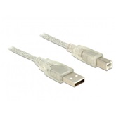 Delock 83896 A-tip. csatl. dugó>B-tip. csatl. dugó  USB 2.0 kábel - 5 m