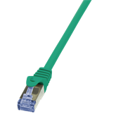 LogiLink CQ3095S Cat6A S/FTP lapos patch kábel - Zöld - 10m