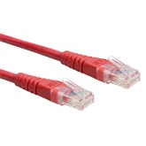 Roline UTP Cat6 patch kábel - Piros - 1m