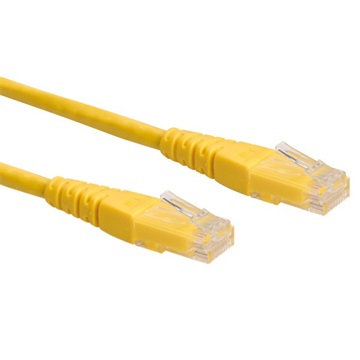 Roline UTP Cat6 patch kábel - Sárga - 2m
