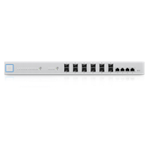 Ubiquiti UniFi Fiber Switch, 12xSFP+ port, 4x10GbE RJ45 port, redundáns táp