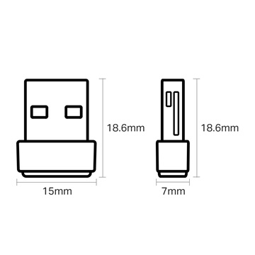 Tp-Link USB Adapter Wireless - AC600 Archer T2U Nano