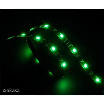 Akasa - LED szalag - Vegas - AK-LD02-05GN - 60cm - Zöld