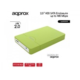 Approx külső 2,5" HDD09GP - USB2.0 / SATA - Zöld