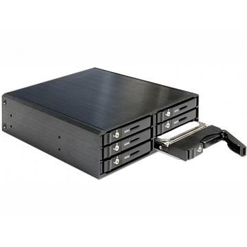 Delock 47221 5,25" hordozható rack 6 x 2,5" SATA HDD/SSD-hez