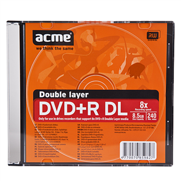 Acme double layer DVD+R 8.5GB 8X - DVD tok