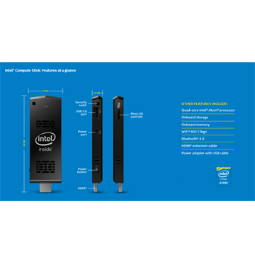 MUL Intel Compute Stick - BOXSTCK1A32WFCL - Windows 10