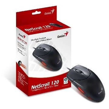 Mouse Genius NetScroll 120 USB Fekete