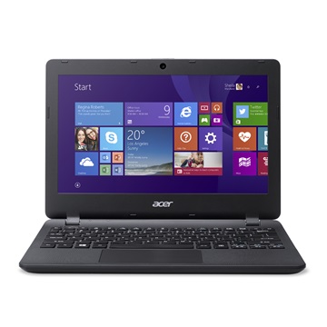 NB Acer Aspire 11,6" HD ES1-131-C8TV - Fekete - Windows® 10 Home
