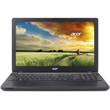 NB Acer Aspire 15,6" HD E5-521G-494M - Fekete (bontott, Fedlapja és touchpadja anyagában foltos)