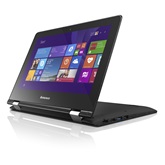 NB Lenovo Ideapad 11,6" HD LED Yoga 300 - 80M1001BHV - Fekete - Windows® 10 Home - Touch