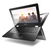 NB Lenovo Ideapad 11,6" HD LED Yoga 300 - 80M1001UHV - Fekete - Windows® 10 Home - Touch